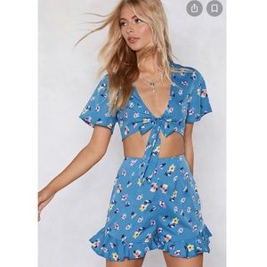 NASTY GAL Florida Keys Ruffle Short
